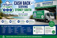 Rockdale Return and Earn, cash back for containers serving Sydney, Rockdale  and Lane Cove surrounding areas